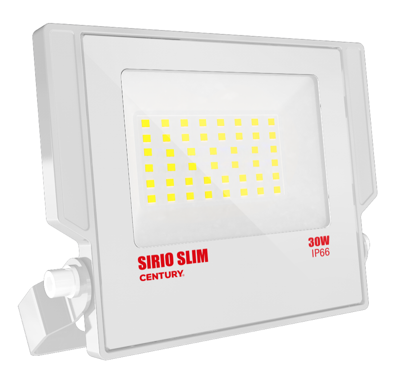CENTURY Sirio Slim reflektor 30W 4000K 3150lm IP66 bílý