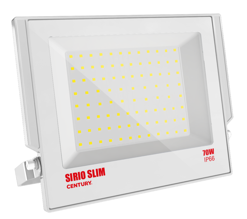 CENTURY Sirio Slim reflektor 70W 4000K 7350lm IP66 bílý