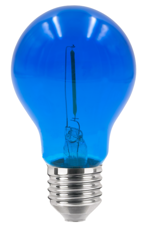 CENTURY LED žárovka FIESTA 0,6W E27 2200K blue 20lm 36V