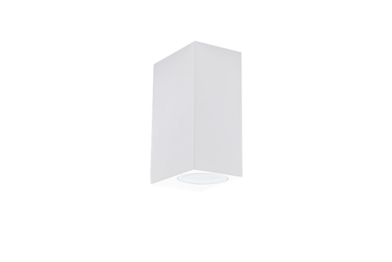 CENTURY Axo LED nástěnné svítidlo hranaté 2xGU10 IP54 bílé, svícení dolů