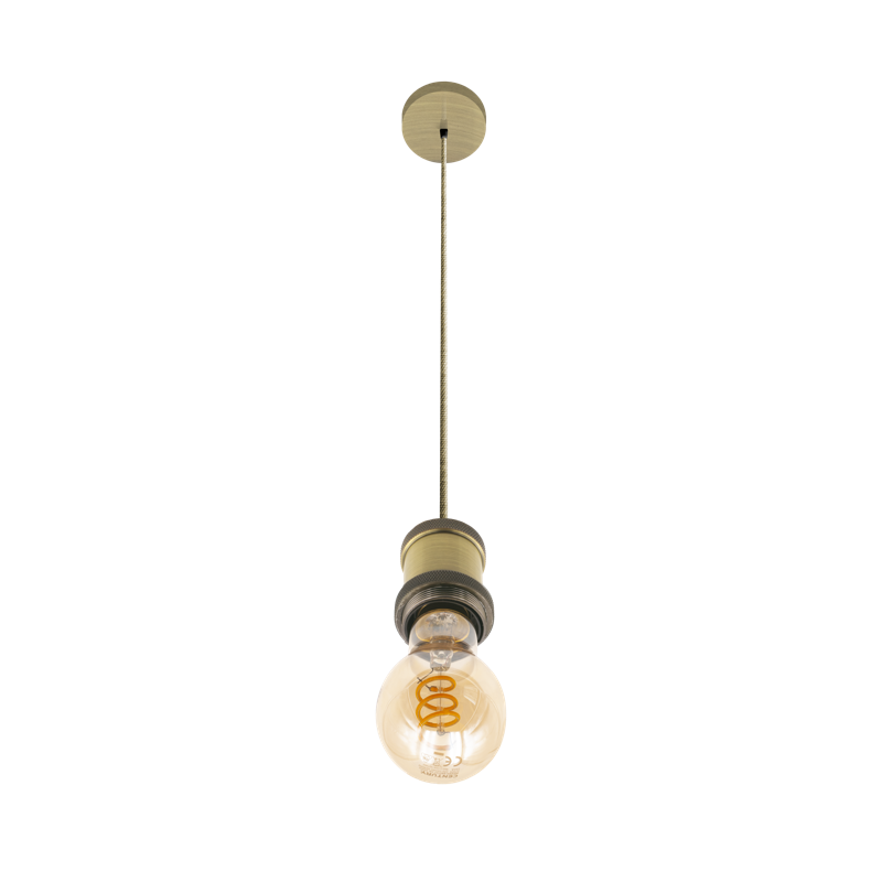 CENTURY FUSION AL závěsné svítidlo 1,5m bronzové pro LED žárovky E27 