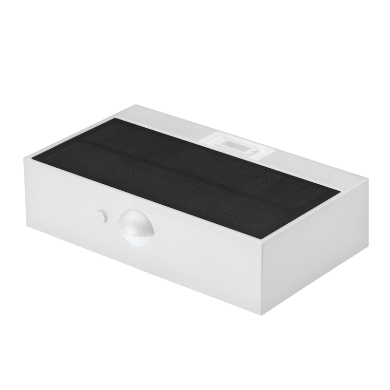 CENTURY LED solární svítidlo DOMINO MINI nástěnné se senzorem 3W 350lm 3000K IP65 bílá