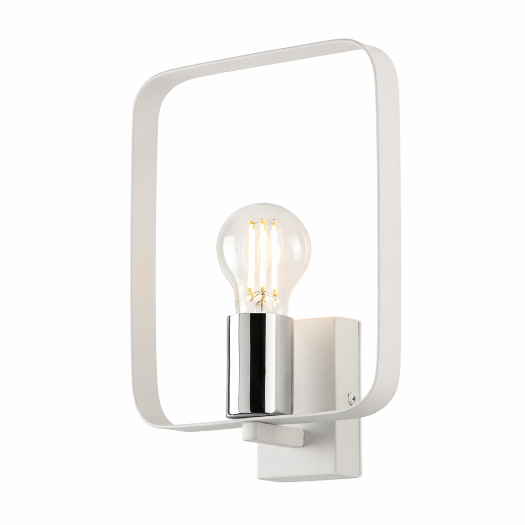 FAN Europe Svítidlo SMITH Nástěnné E27 Bílé IP20