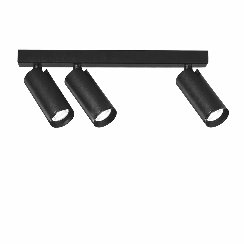 FAN Europe Svítidlo PLAUTO Stropní Černé 3xGU10 mini 