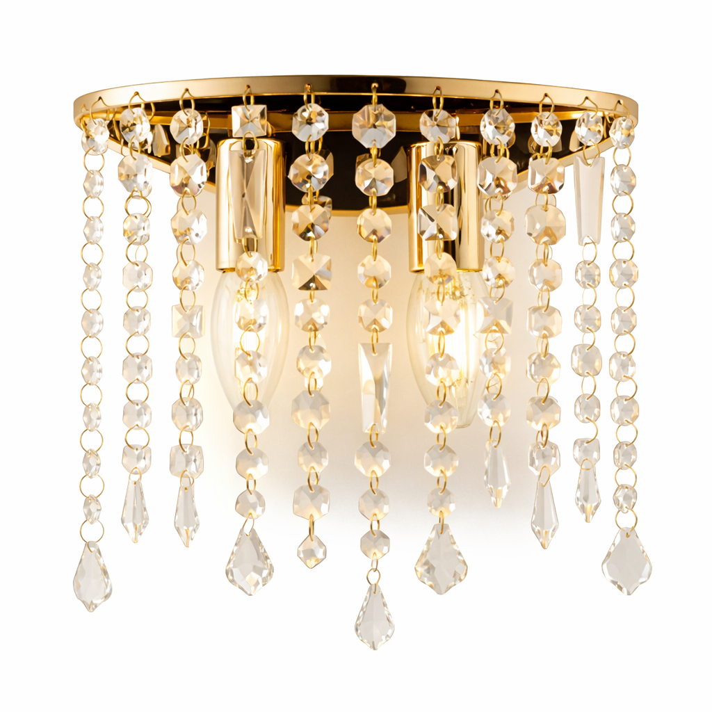 FAN Europe Svítidlo BREEZE Nástěnné 2xE14 Zlaté IP20