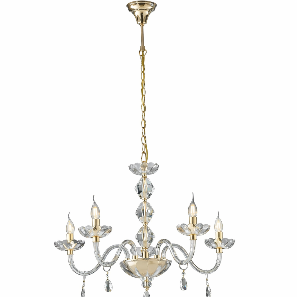 FAN Europe Svítidlo RIFLESSO Závěsné 5xE14 Zlaté IP20