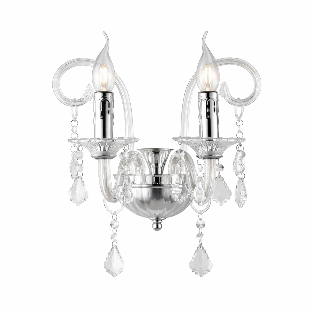 FAN Europe Svítidlo CRISTALLO Nástěnné 2xE14 IP20