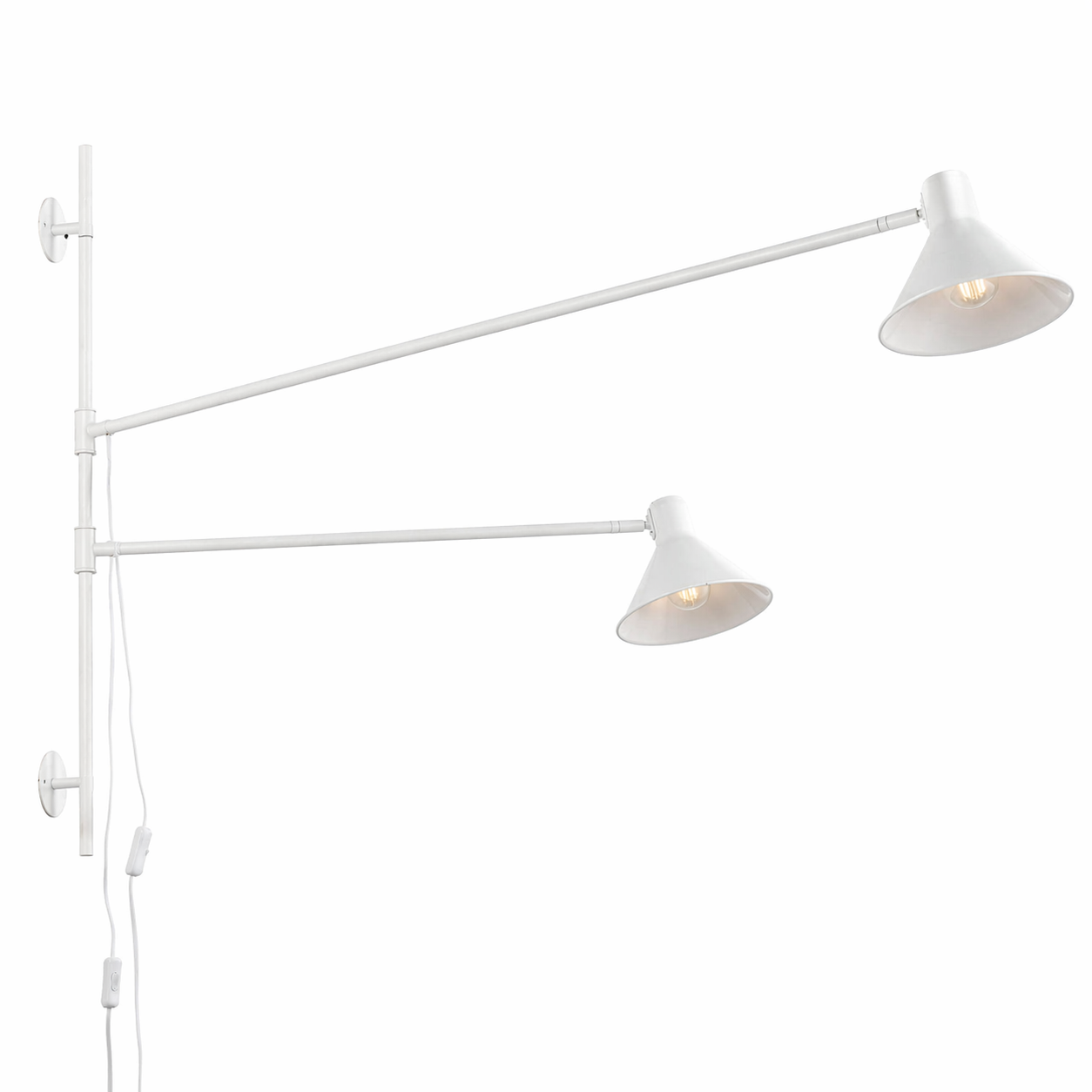 FAN Europe Svítidlo DUETTO Nástěnné 2xE27 Bílé IP20 