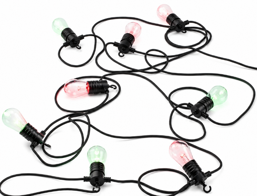 FAN Europe LED Svítidlo PICNIC Světelný řetěz 10x0,5W 400lm CCT RGB Černá IP65 Wi-Fi
