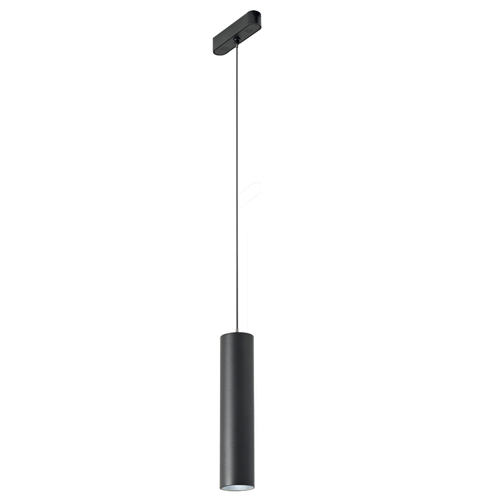 FAN Europe LED Svítidlo BERNINI TUBO Závěsné 9W 1100lm 4000K Černá IP20 do lištového systému 48V Bernini