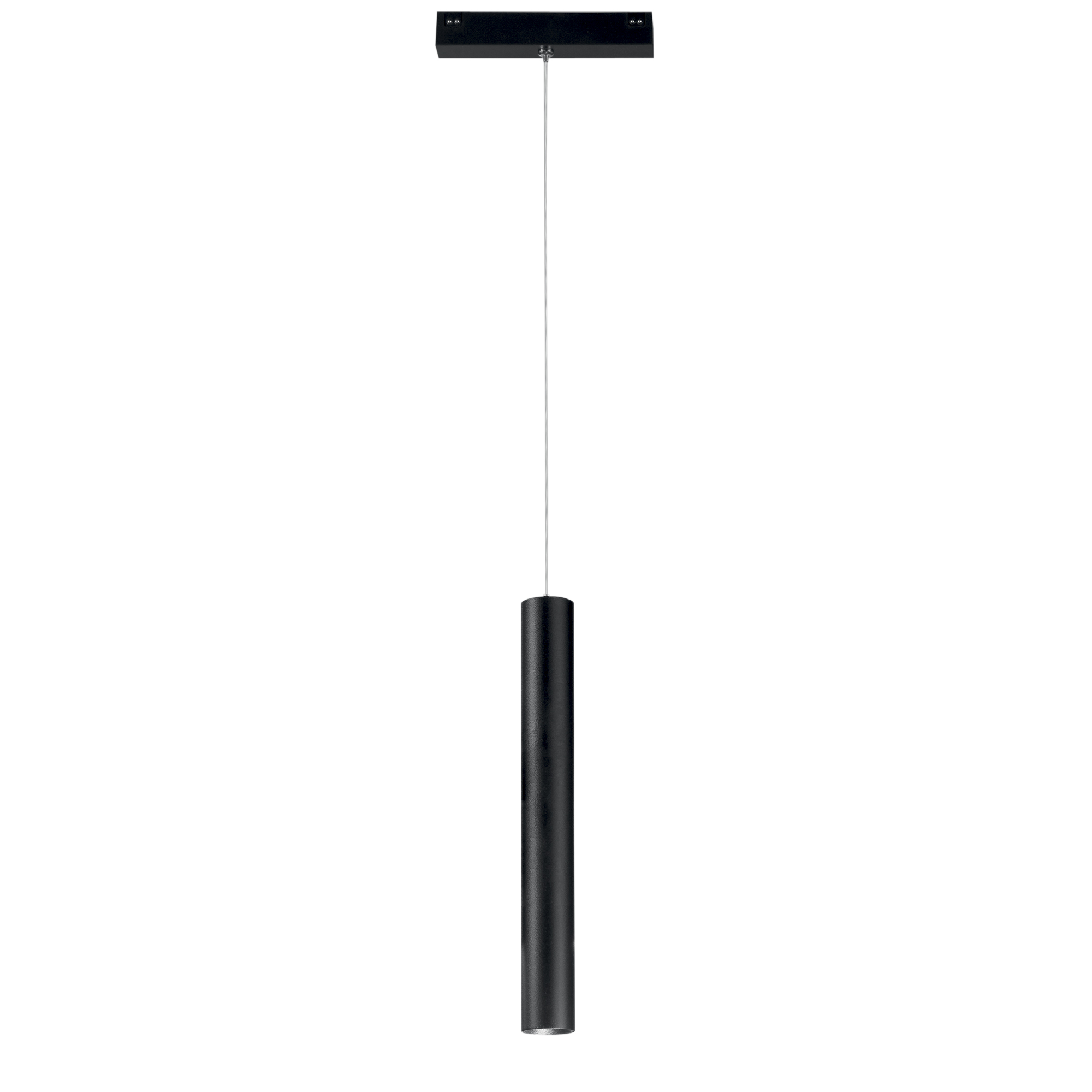 FAN Europe LED Svítidlo TUBO Závěsné 3W 300lm 3000K Černá IP20 do magn. lišty 48V DA VINCI