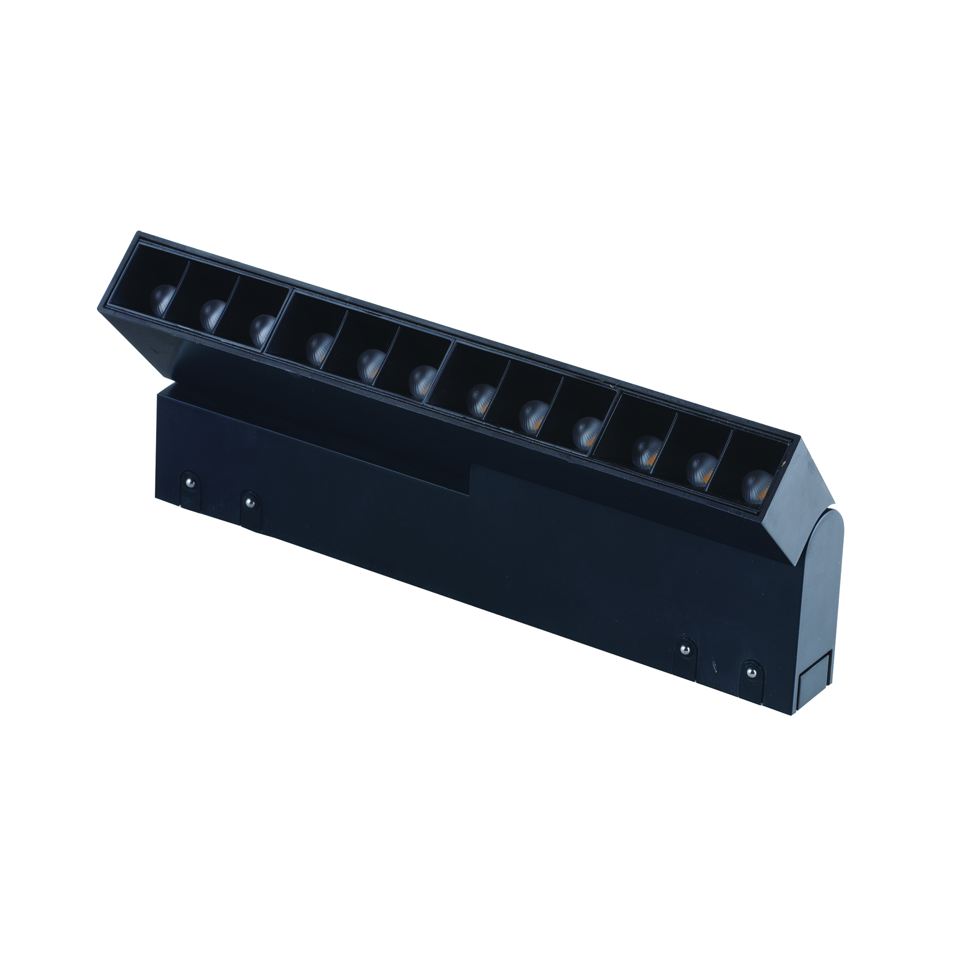 FAN Europe LED Svítidlo SLIDE Lineární 10W 1020lm 3000K Černá IP20 UGR do magn. lišty 48V DA VINCI