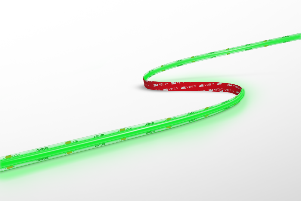 CENTURY ACCENTO COB LED pásek 5m 10W/m zelený 24V RA90 stmívatelný