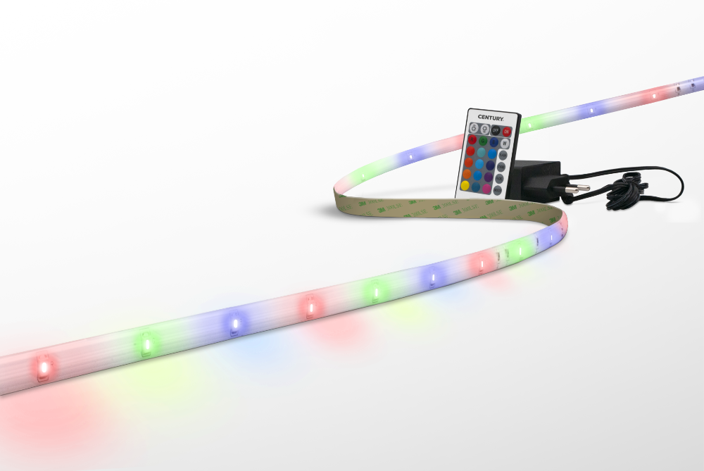CENTURY ACCENTO KIT LED pásek 3m 4,8W/m RGB vč. driveru a ovladače