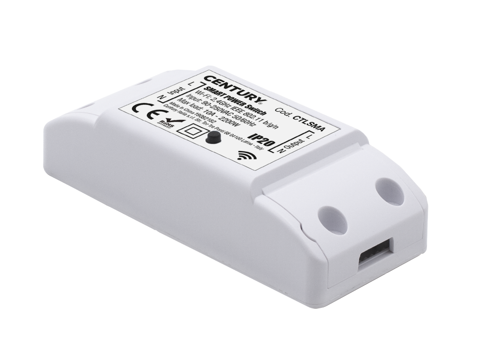 CENTURY Spínač SMART 10A 220-240V IP20 ovládanápř