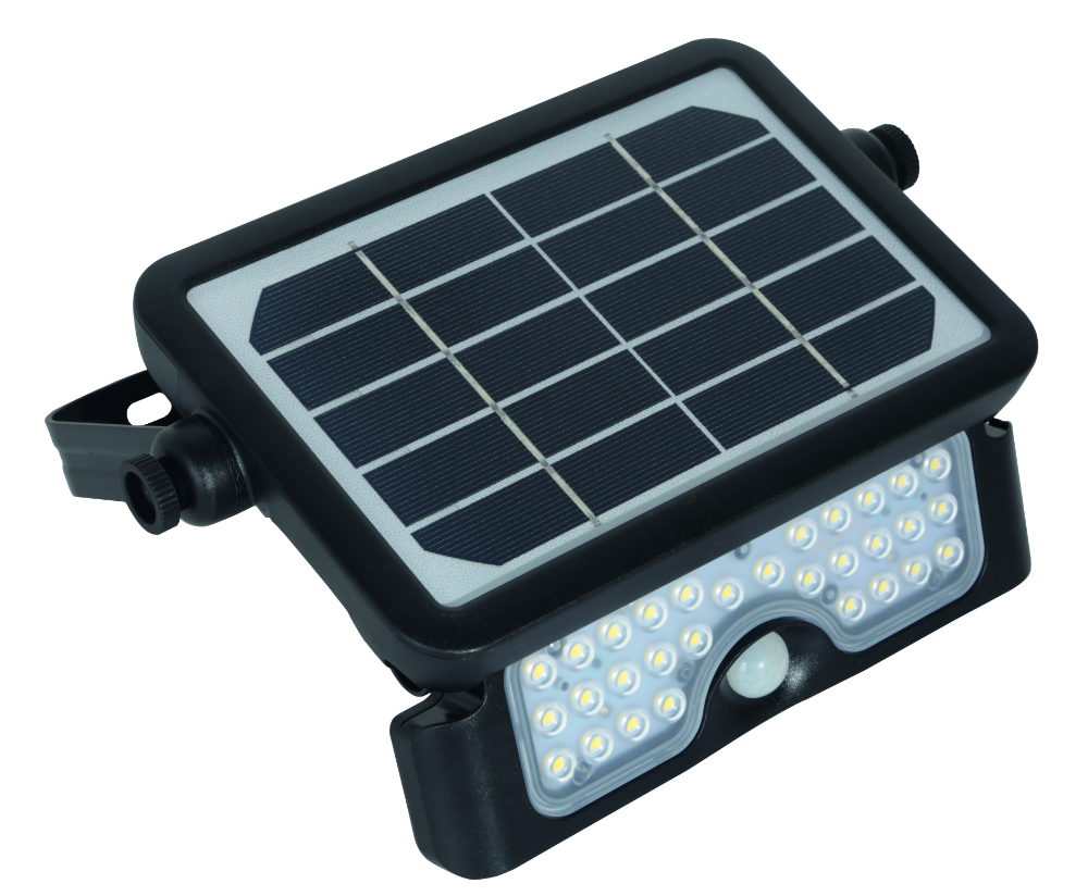 CENTURY Diverso, Solární nástěnné svítidlo, 5W LED, 4000K, IP65, se senzorem pohybu a denního světla