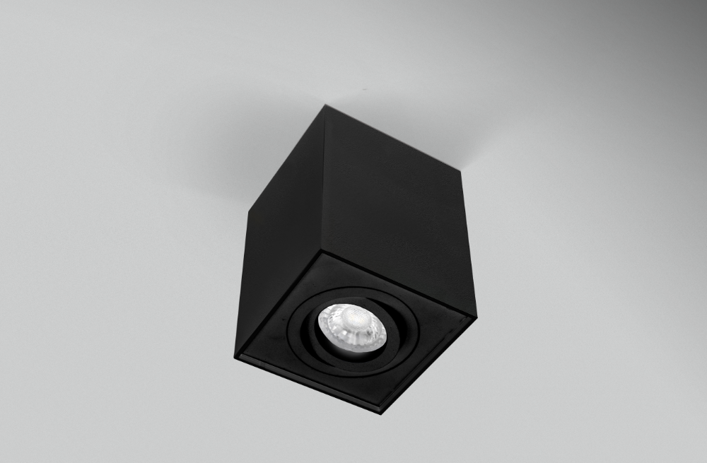 CENTURY ESSENZA LED stropní svítidlo GU10 černé