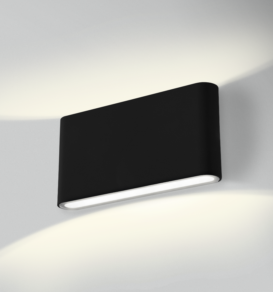 CENTURY FORMA LED fasádní svítidlo černé oboustranné 12W 230V 3000K IP54