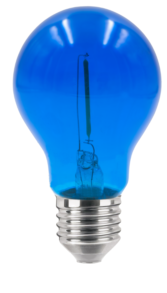 CENTURY FIESTA LED žárovka 0,6W E27 2200K modrá 20lm 36V