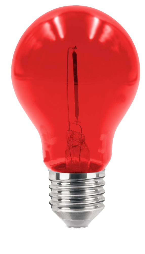 CENTURY FIESTA LED žárovka 0,6W E27 20lm 36V IP44 červená