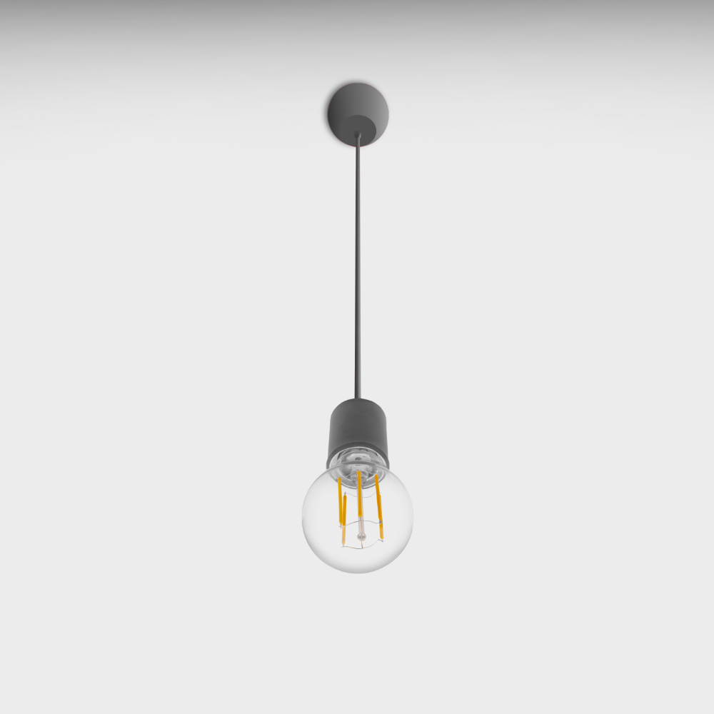 CENTURY FANTASY závěsné svítidlo 1,5m šedé pro LED žárovky E27 