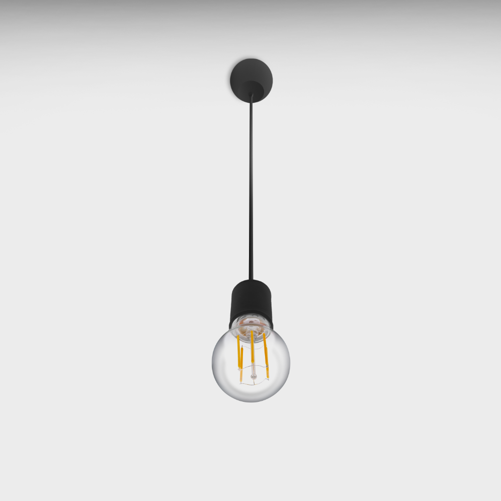 CENTURY FANTASY závěsné svítidlo 1,5m černé pro LED žárovky E27