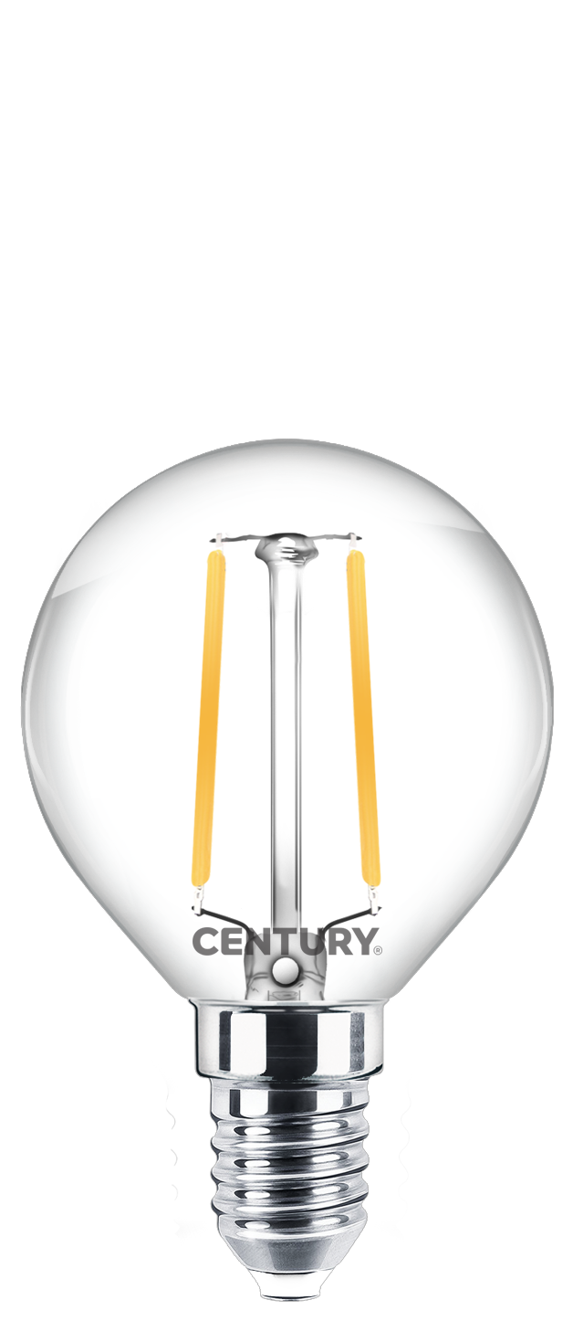 CENTURY INCANTO LED FILAMENT kapka čirá 2W E14 4000K 250lm IP20 