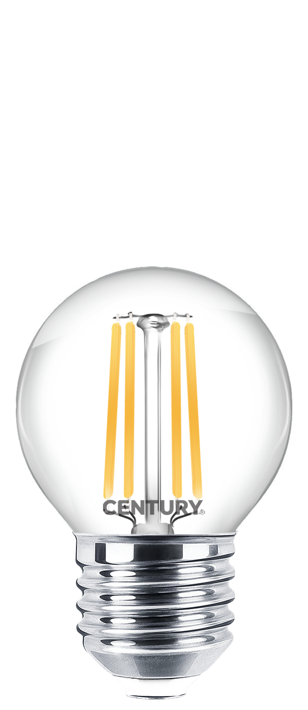 LED FILAMENT MINI GLOBE ČIRÁ 6W E27 4000K 806Lm 360d 45x76mm IP20