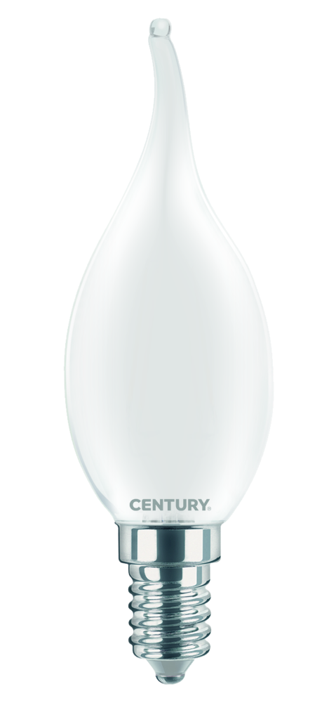 LED FILAMENT SVÍČKA PLAMEN SATÉN 4W E14 6000K 470Lm
