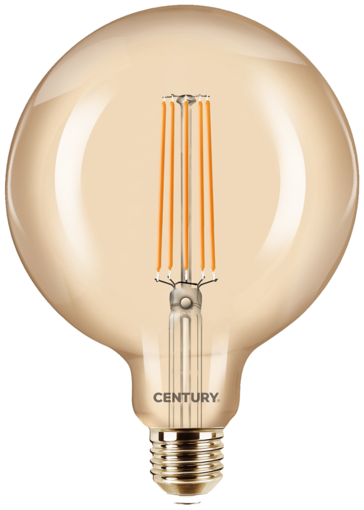 CENTURY LED FILAMENT G125 EPOCA 8W E27 2200K 630Lm 360d 125x174mm IP20