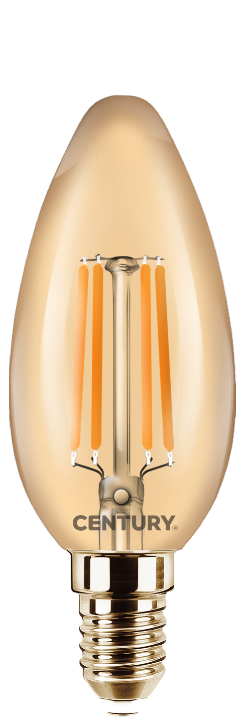 CENTURY LED FILAMENT C35 EPOCA 4W E14 2200K 320Lm 360d 35x97mm IP20