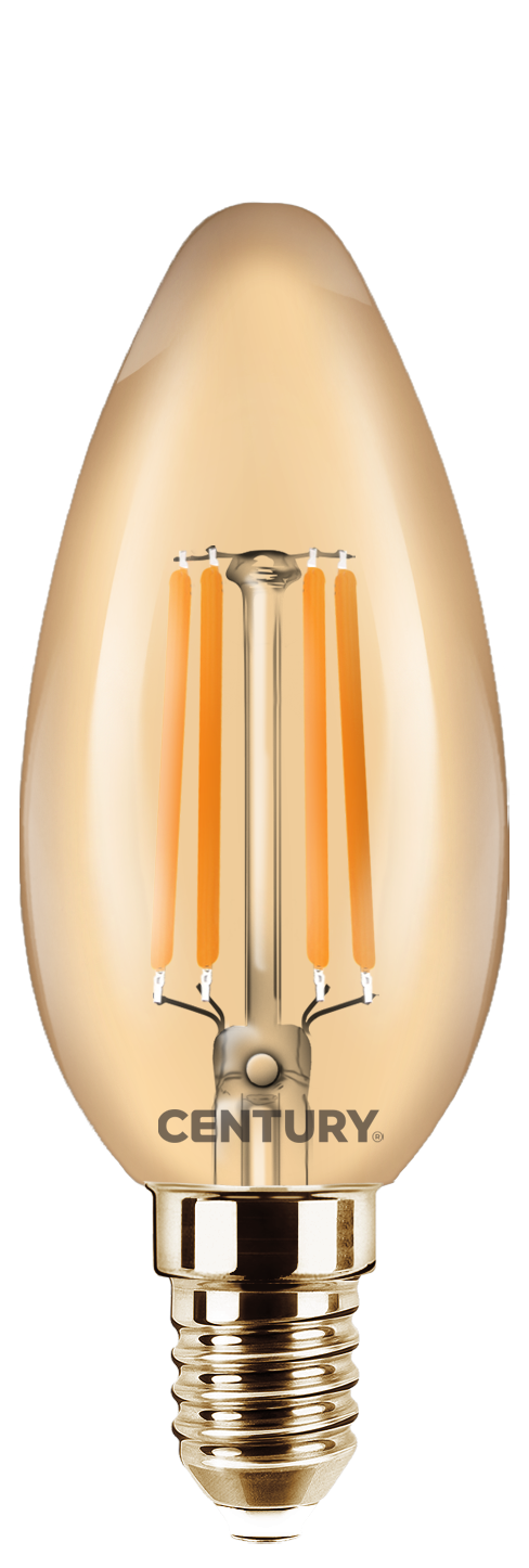 CENTURY LED FILAMENT C35 EPOCA 4W E14 2200K 320Lm 360d 35x97mm DIMM IP20