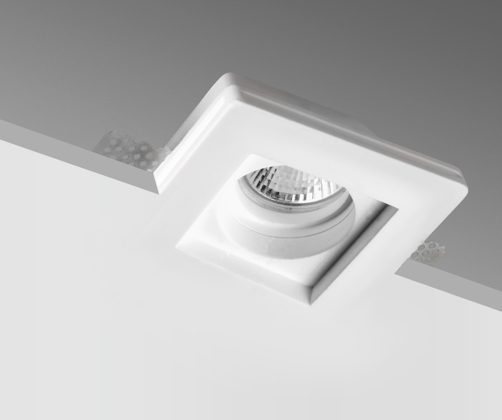 CENTURY JESSY vestavné sádrové svítidlo čtvercové pro GU10