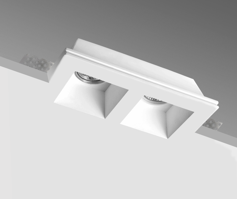 CENTURY JESSY2 vestavné sádrové svítidlo obdélníkové pro GU10