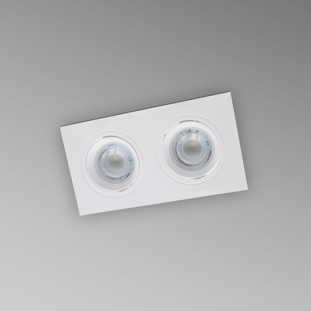 CENTURY KLIK vestavný korpus bodovka pro 2 LED žárovky bílá