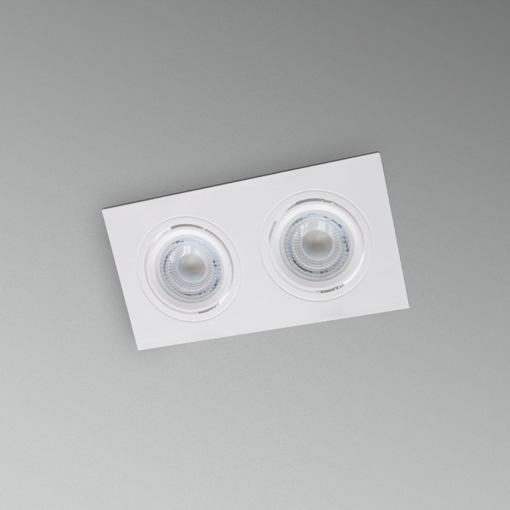 CENTURY KLIK vestavný korpus bodovka pro 2 LED žárovky bílá