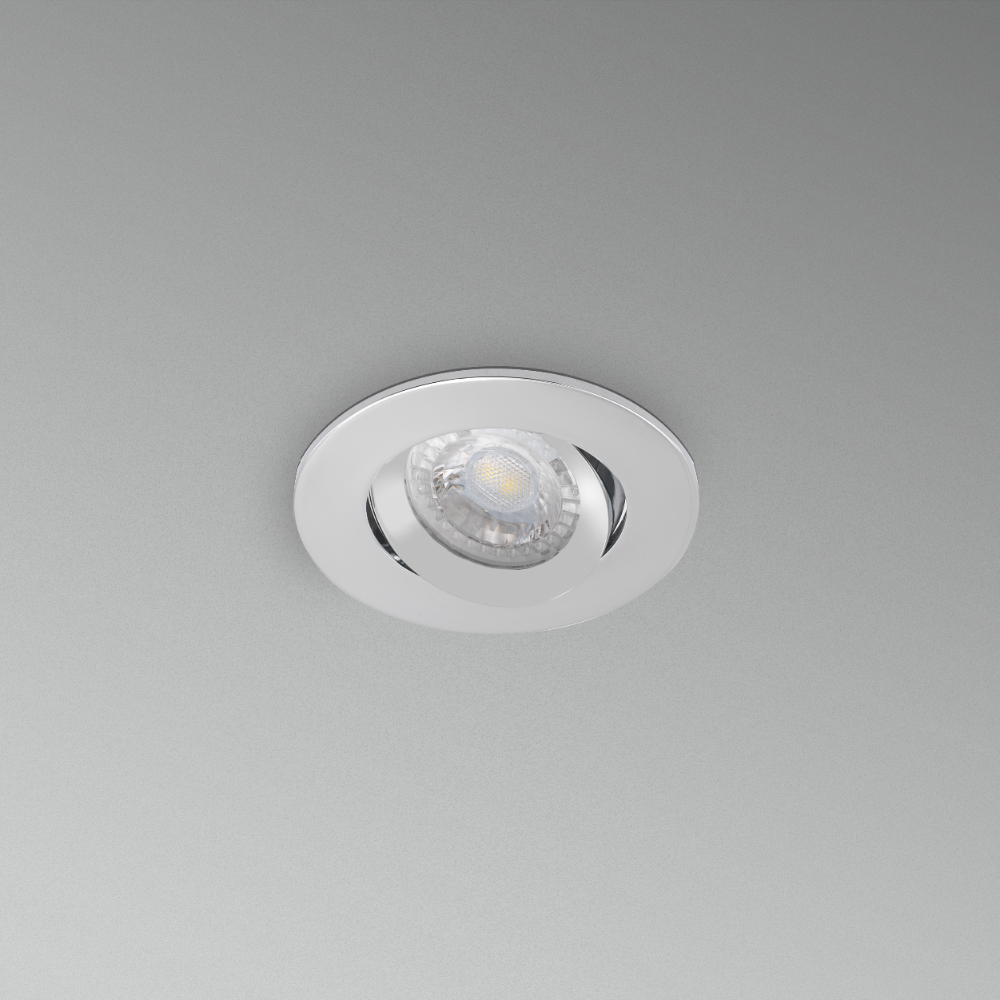 CENTURY KLAK vestavný korpus bodovka pro LED žárovku šedý výklopný včetně držáku na žárovku GU10 