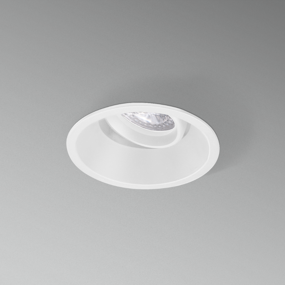 CENTURY KLAK vestavný korpus bodovka pro LED žárovku bílý výklopný včetně držáku na žárovku GU10