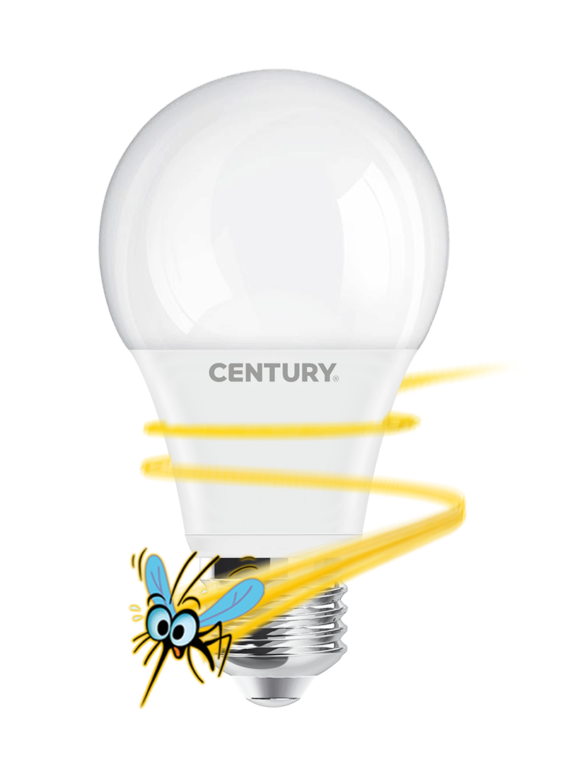 CENTURY LED HRUŠKA KILLER50 9W E27 2200K 650lm proti hmyzu