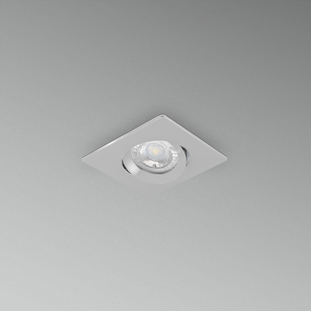 CENTURY Klak vestavný korpus bodovka pro LED žárovku šedý výklopný včetně držáku na žárovku GU10