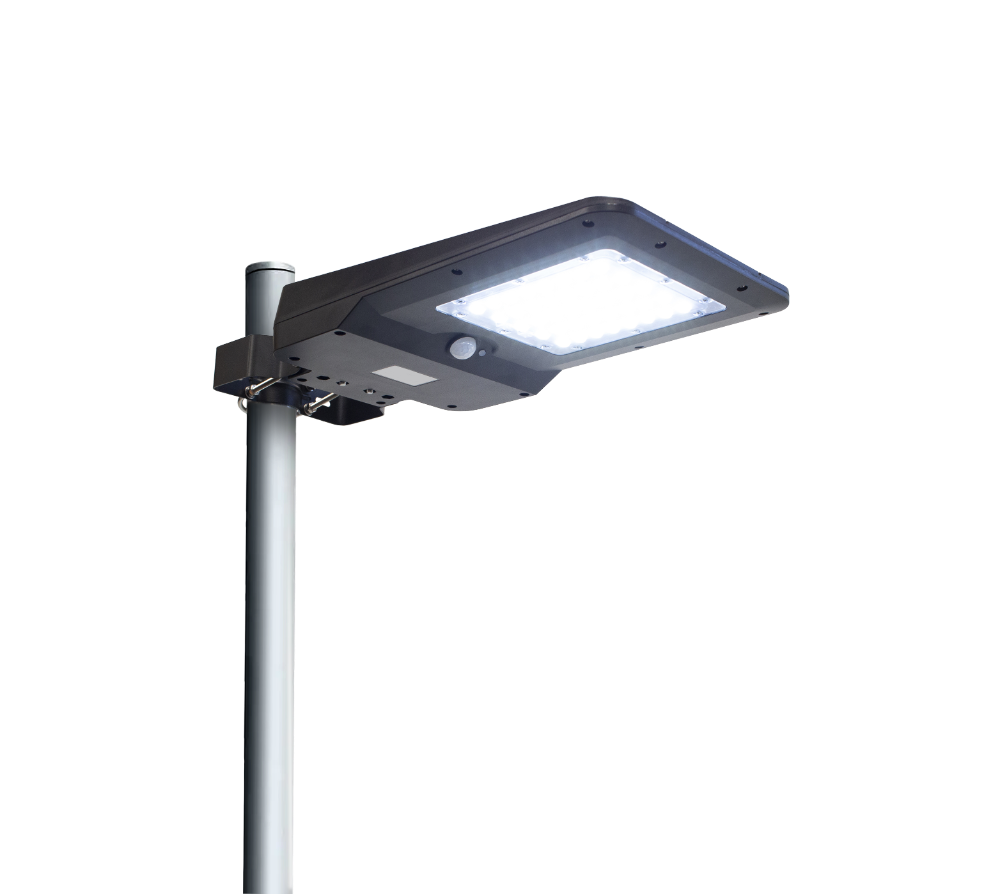 CENTURY LEVANTE solární svítidlo nástěnné a na sloup 15W LED 4000K IP65 se senzorem pohybu a denního světla