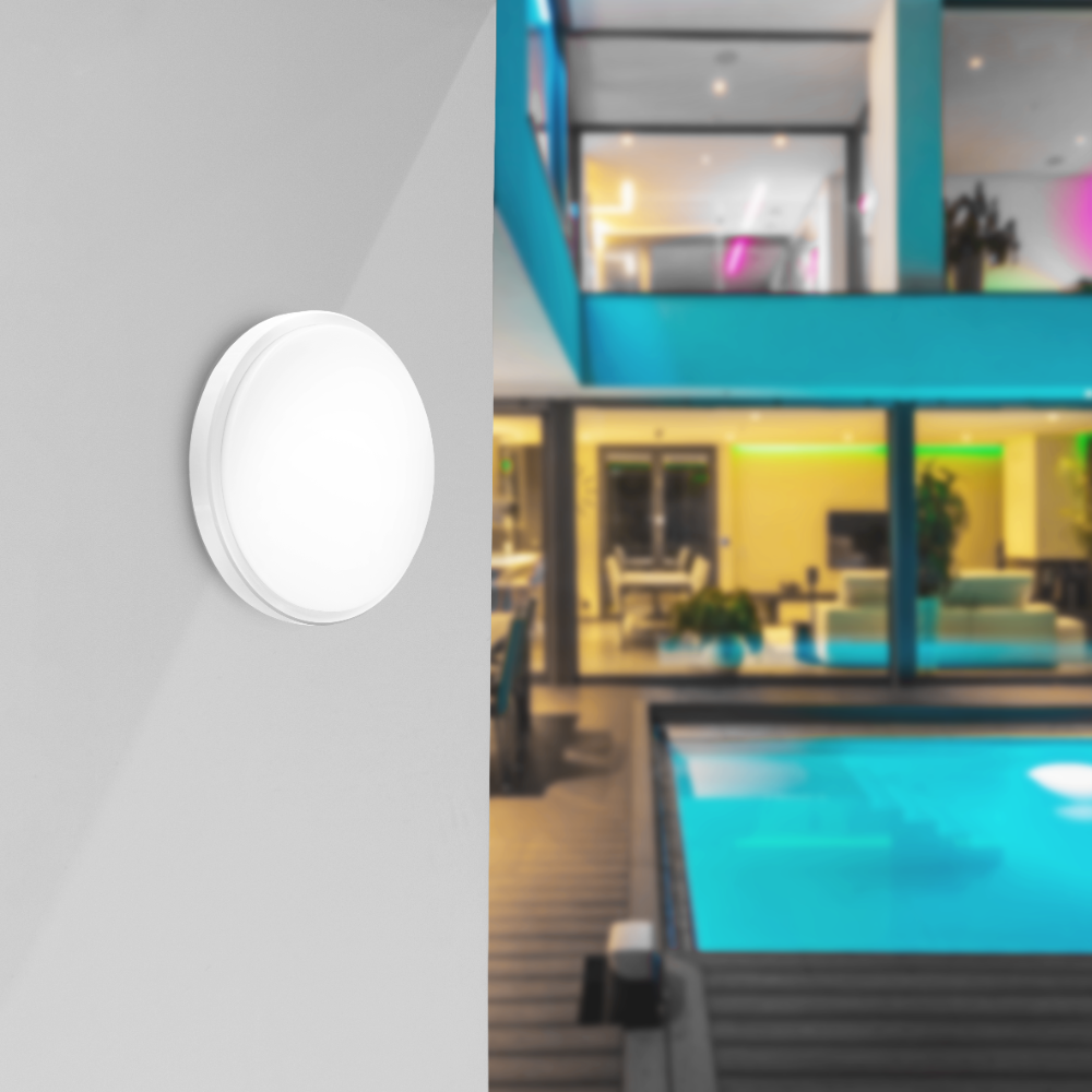 CENTURY OASI65 LED stropní svítidlo kulaté bílé 36W CCT 3820lm IP65