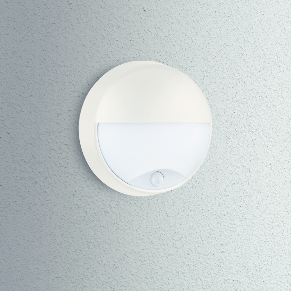 CENTURY OASI LED nástěnné svítidlo 14W 4000K 1055lm IP54 cover bílé senzor