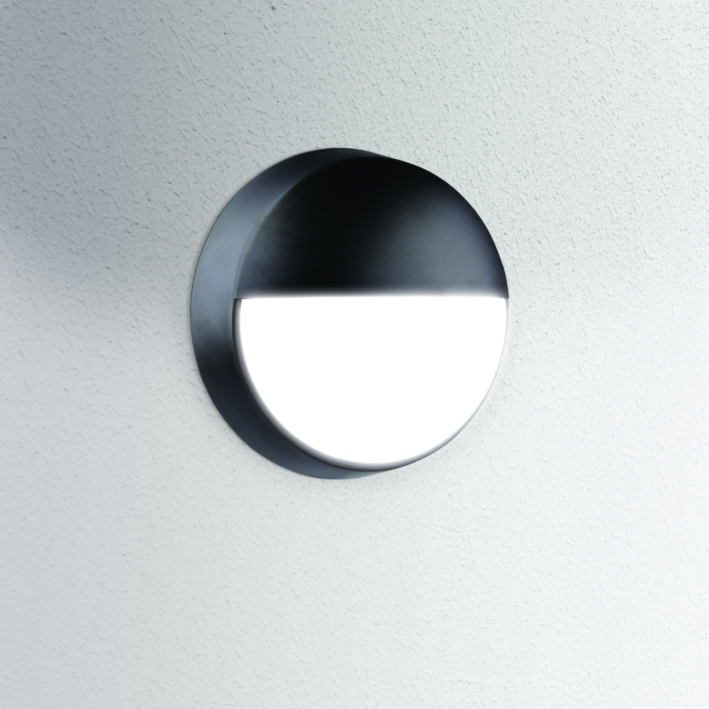 CENTURY OASI LED nástěnné svítidlo 14W CCT 1000lm IP54 cover černé