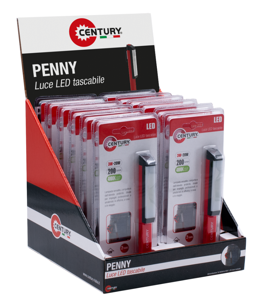 PENNY PŘENOSNÝ SVĚTLOMET 3W 200Lm 4000K 15mmx32mm