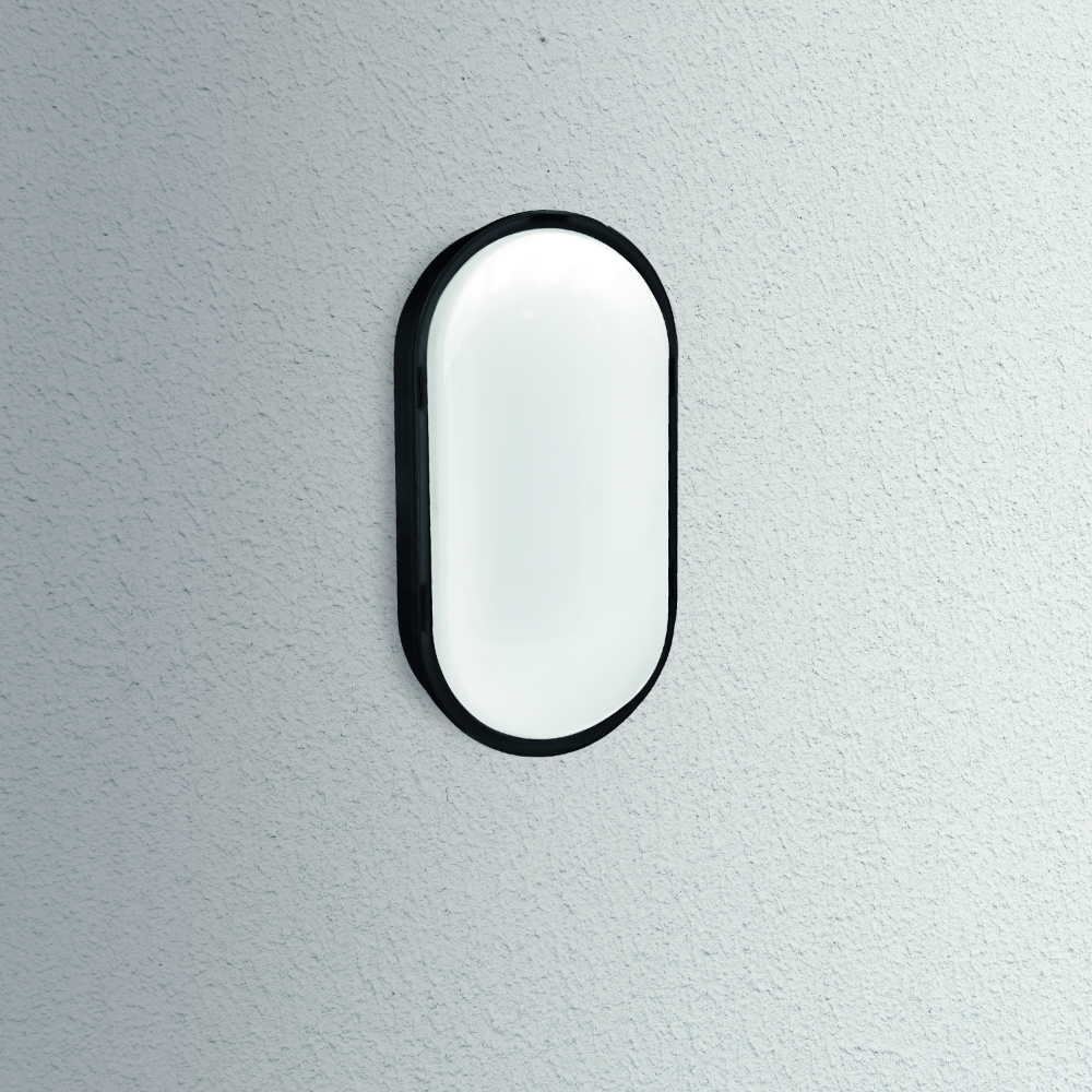 CENTURY Simply LED stropní svítidlo 16W 4000K 1280lm IP65 oválné černé