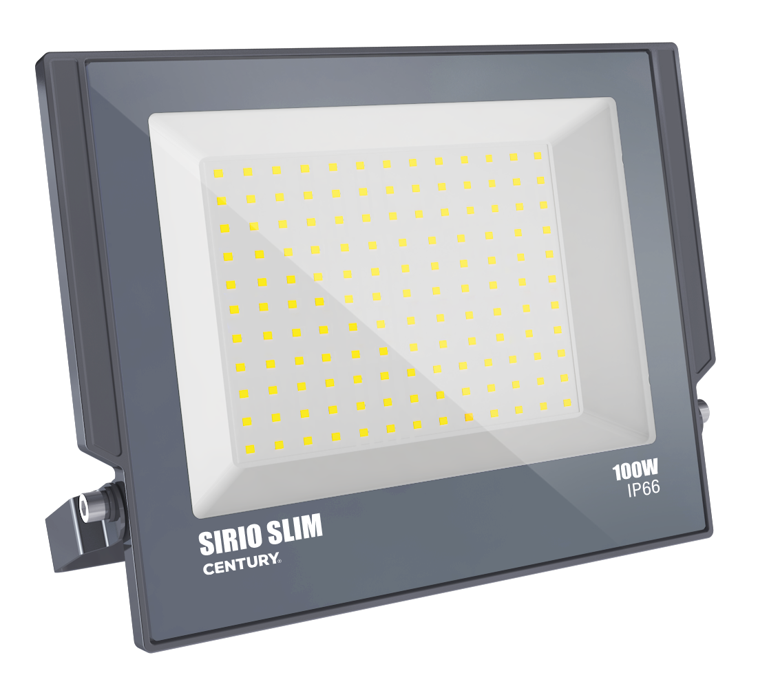 CENTURY Sirio Slim reflektor černý 100W 6000K 10500lm IP66