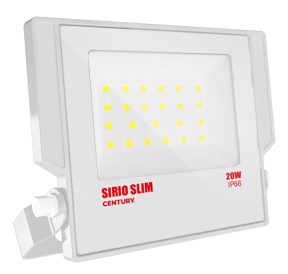 CENTURY Sirio Slim reflektor 20W 4000K 2100lm IP66 bílý