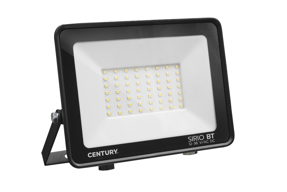 CENTURY Sirio BT reflektor 50W 4000K 4400lm IP65 černý 12-36V