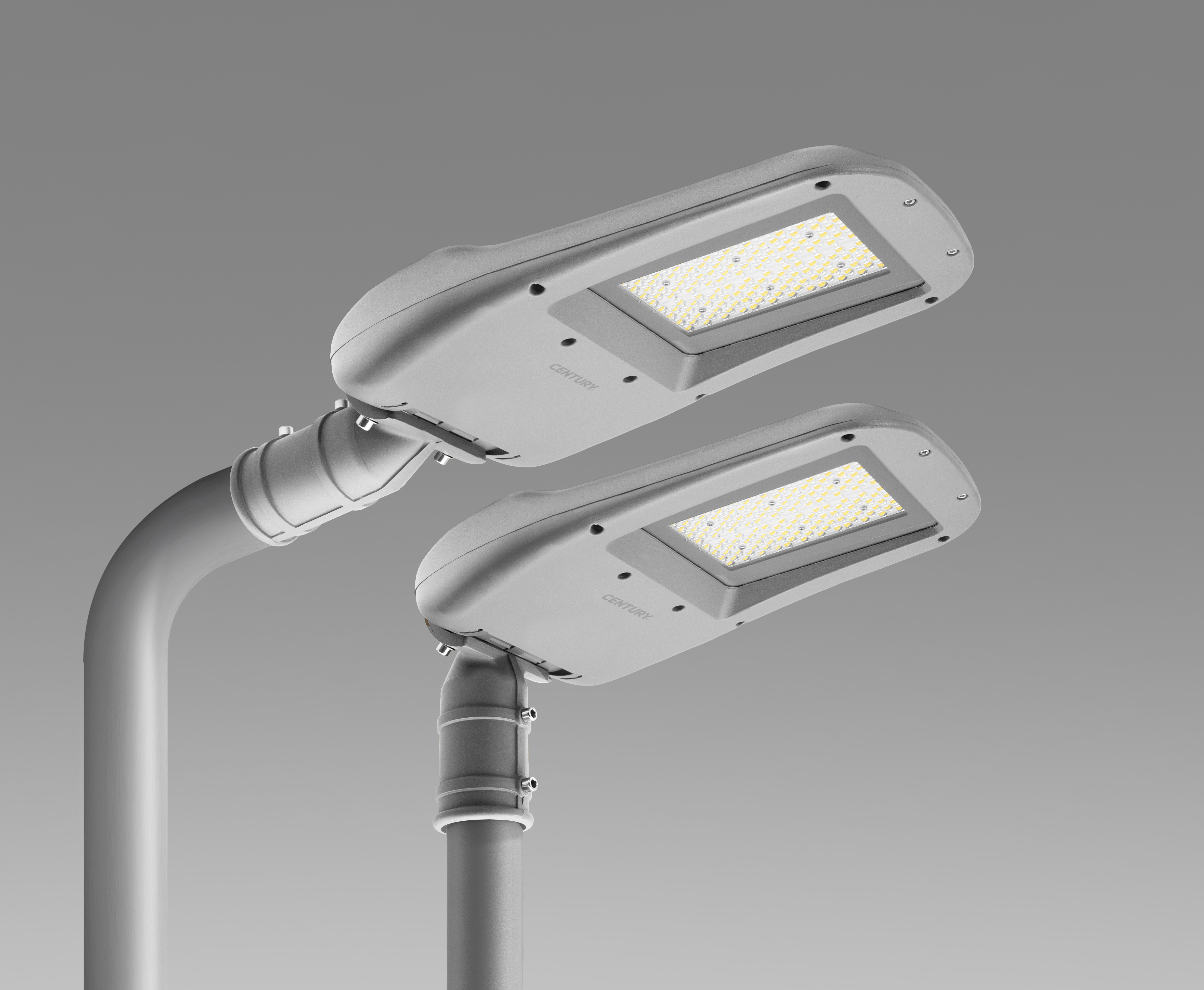 CENTURY ZEUS LED svítidlo 150W 25610lm 3.000K 70° - 150° IP65 na sloup a výložník pro veřejné osvětlení DALI